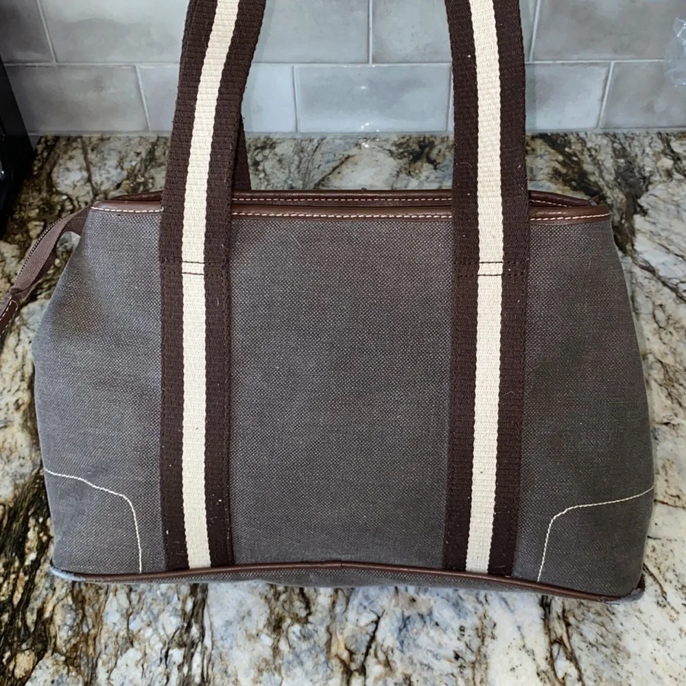 Coach Brown canvas tote bag